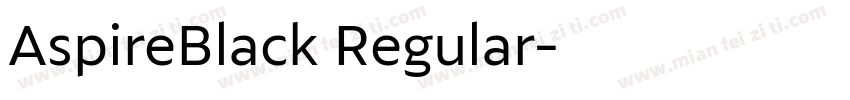 AspireBlack Regular字体转换
